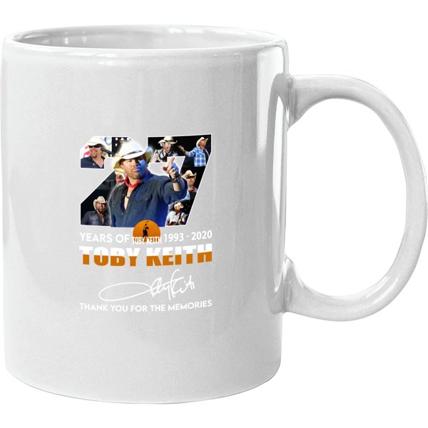 Toby Keith 1993-2022 Toby Keith Thank You The Memories Mugs