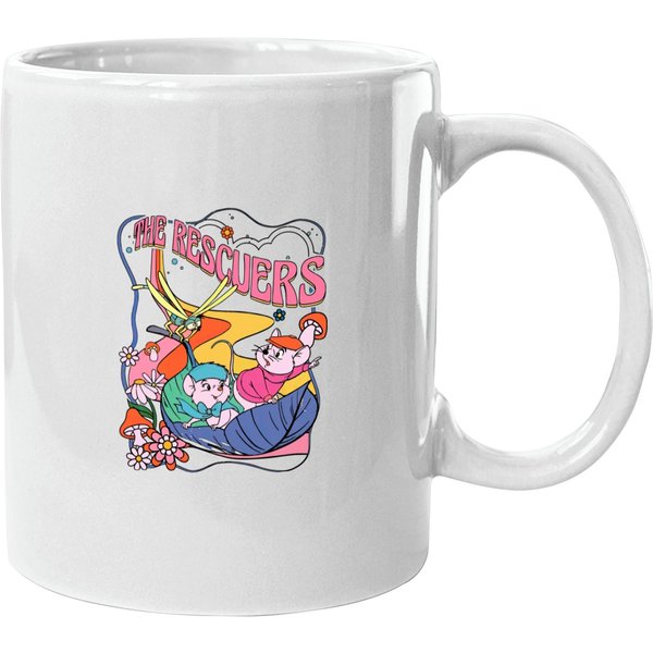 Vintage The Rescuers Bernard Bianca Mouse Leaf Boat Mugs-image