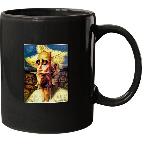 Don Quixote Vintage Abstract Dali Tilting At Windmills Print Mugs-image