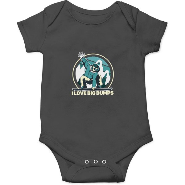 I Love Big Dumps Snowboarding Snowboard Winter Sport Onesies-image