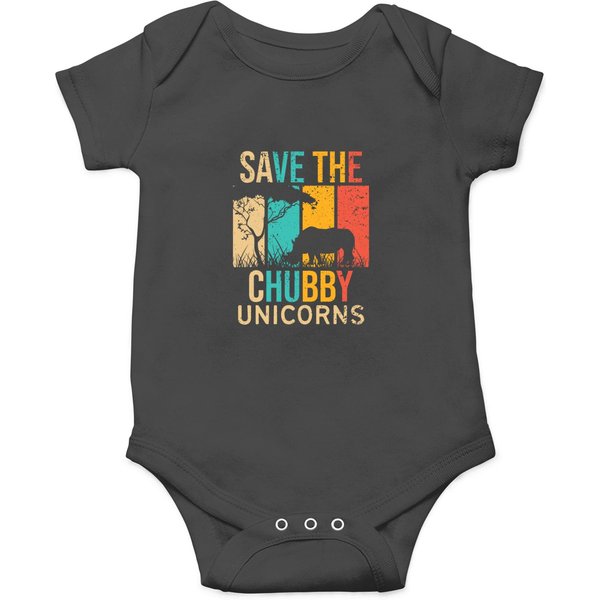 Save The Chubby Unicorns 2Rhino Fat Unicorn Rhinoceros 22 Onesies-image