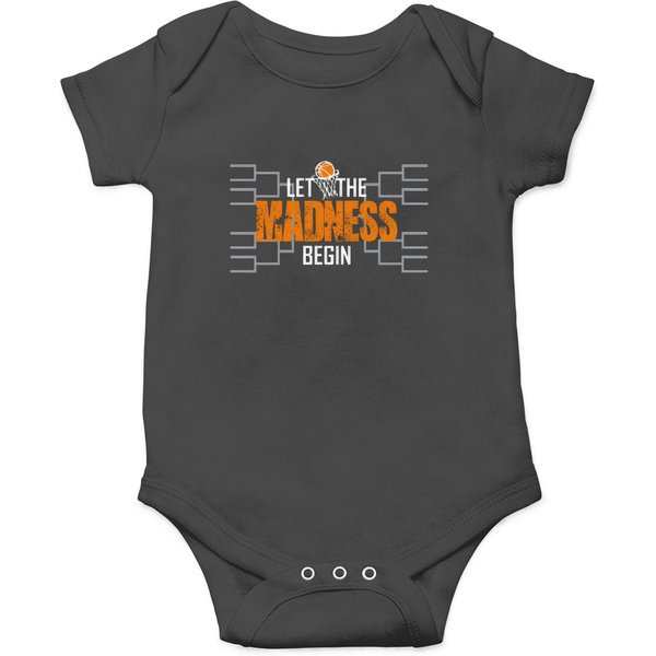 Let The Madness Begin Basketball Madness College March Garden Onesies