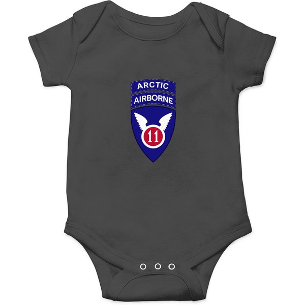 11Th Airborne Division W Arctic Tab Wo Txt X 300 Onesies-image