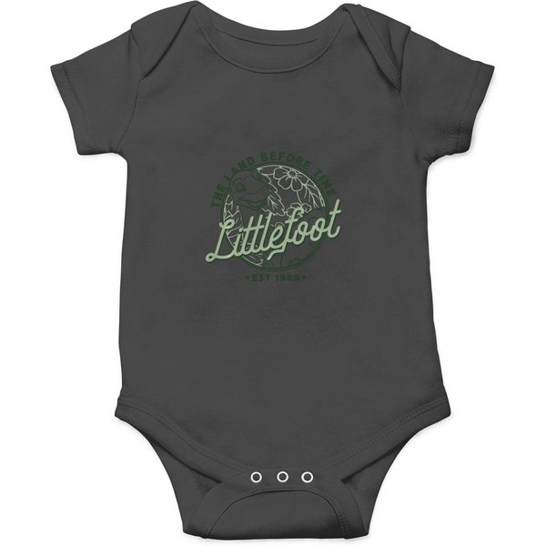 Land Before Time Littlefoot Floral Logo Onesies-image