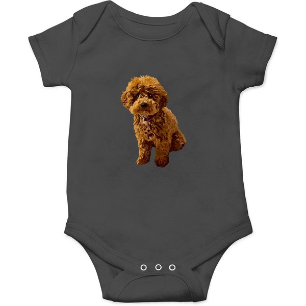 Ginger The Toy Poodle In Beige Spiral Notebook Onesies