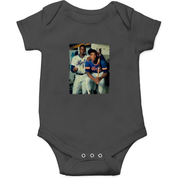 Dwight Gooden And Darryl Strawberry In New York Onesies