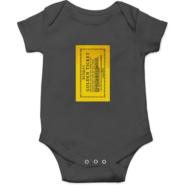 Wonka Golden Ticket Onesies-image