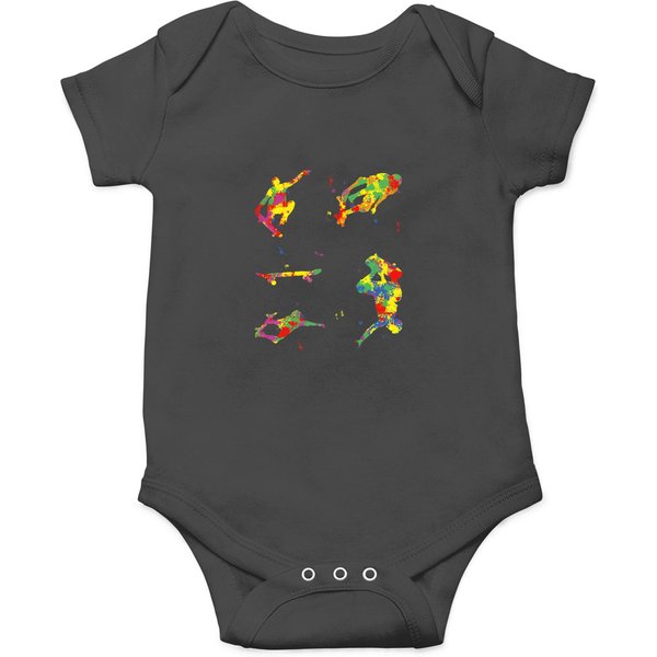 Skateboard Stunts Variation Skater Onesies