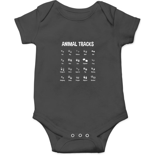 Animal Paw Prints Animals Gift Animal Tracks Wildlife Onesies-image