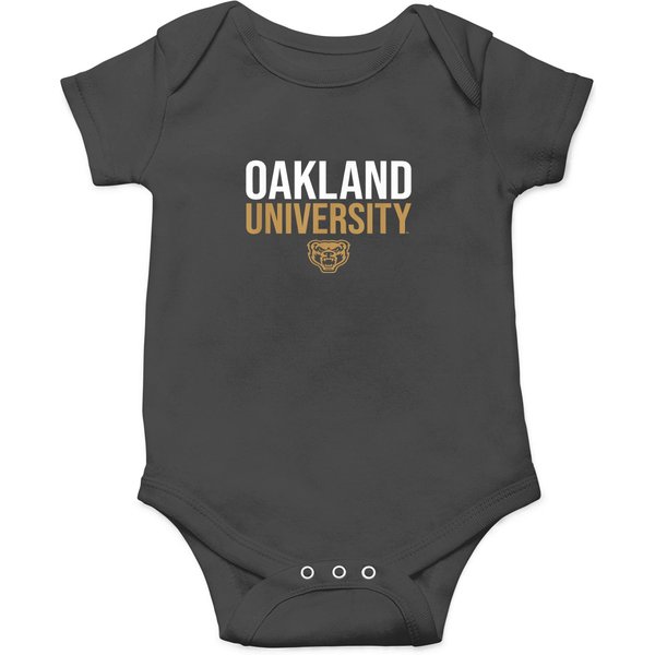 Oakland University Golden Grizzlies Stacked Onesies-image