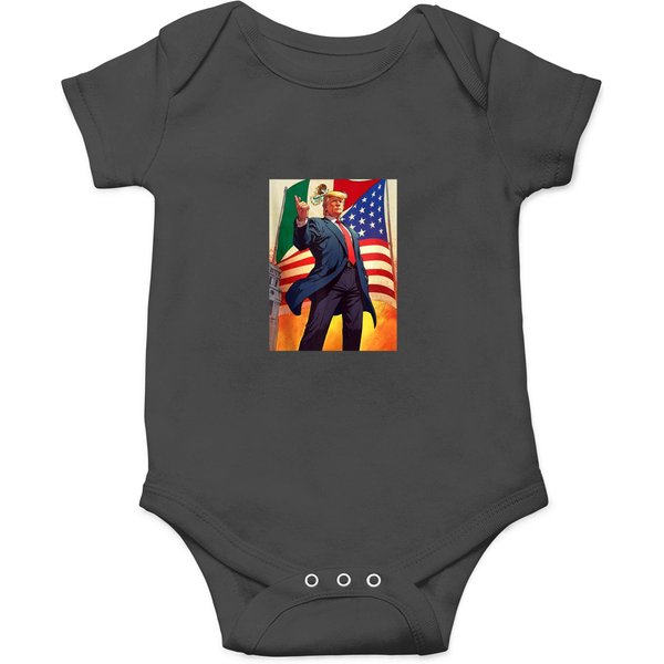 Pro Trump Mexicans For Trump 2024 Flag Onesies