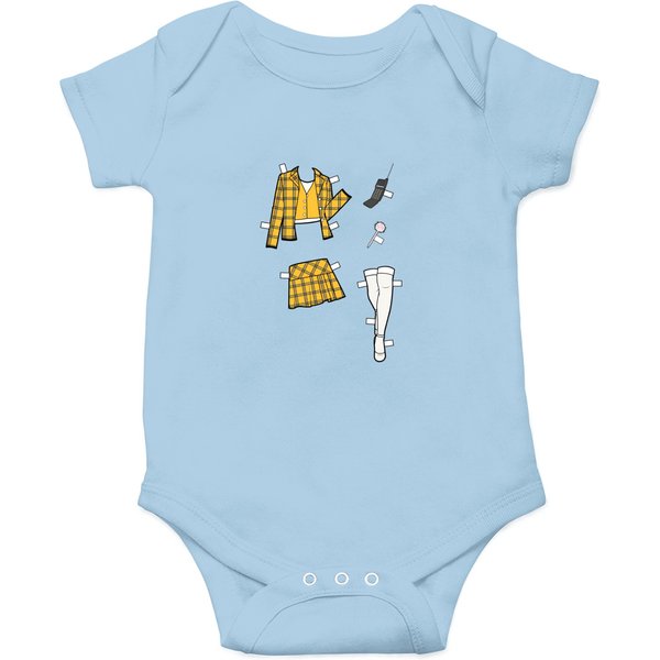 Cher Clueless Yellow Outfit Paperdoll Onesies-image