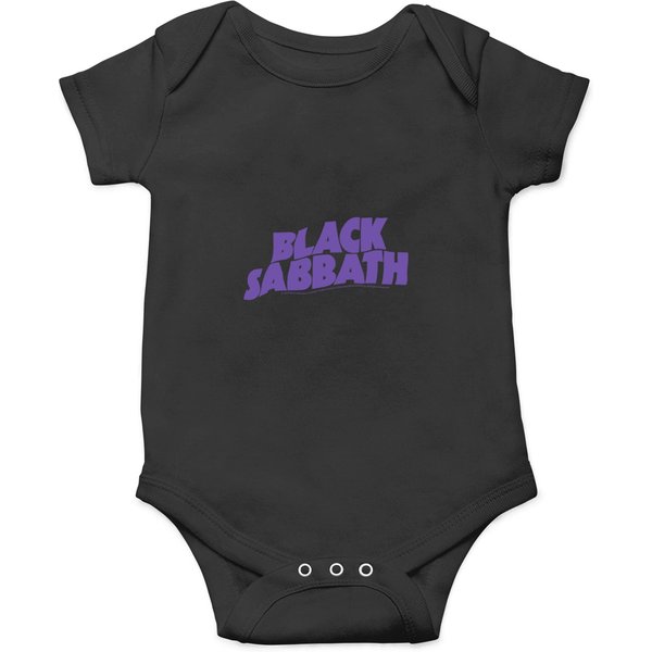 Black Sabbath Purple Logo Onesies-image