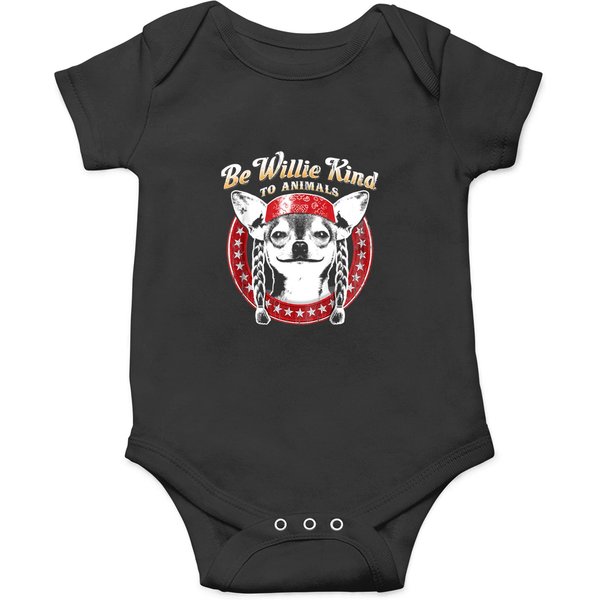 Nelson Be Willie Kind To Animals Youth Onesies-image