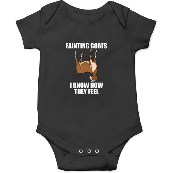 Goat Lover Farmer Fainting I Know How They Feel Onesies-image