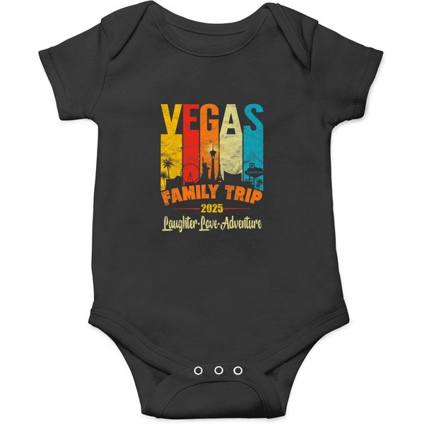 Las Vegas Family Vacation Las Vegas Family Trip Retro Onesies-image