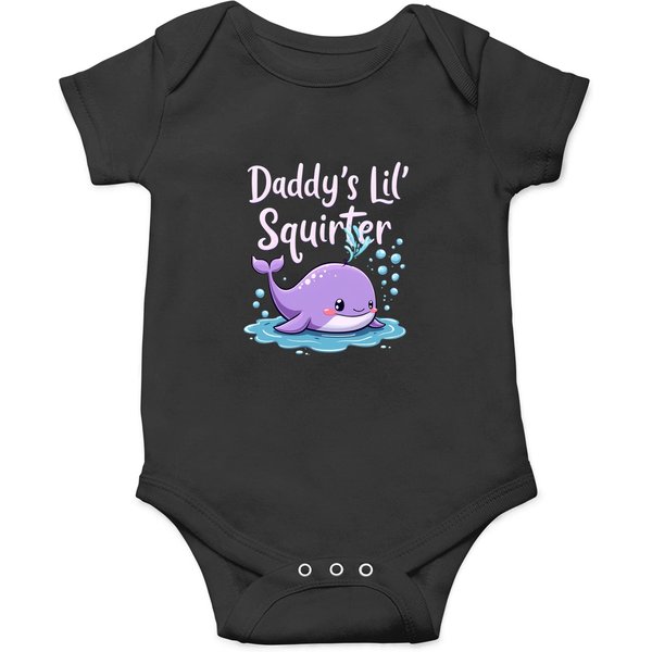 Inappropriate Funny Daddys Lil Squirter Embarrassing Women Onesies-image