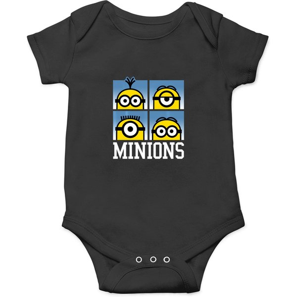 Despicable Me Minions Minions Bust Portrait Grid Logo Onesies-image