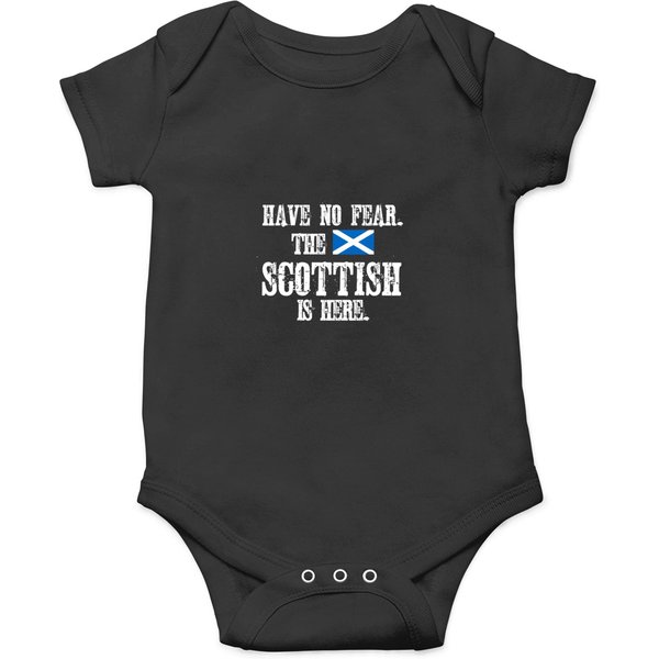 Flag Of Scotland Have No Fear The Scottish Is Here. T-Shirt Onesies-image