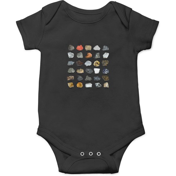 Gems And Crystals Ores Minerals Rock Collecting Onesies-image