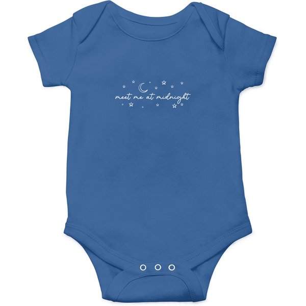 Meet Me At Midnight Onesies Brand, Cute Announcement Bodysuit-image