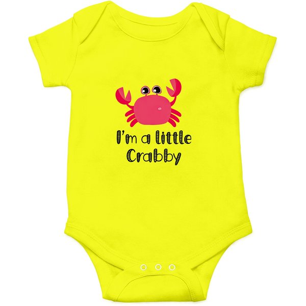 Crab Baby Onesie I'm A Little Crabby Baby Onesie-image