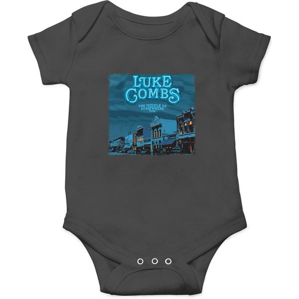 Comb Onesies 2 Side, Country Music Onesies, Luke World Tour Onesies-image