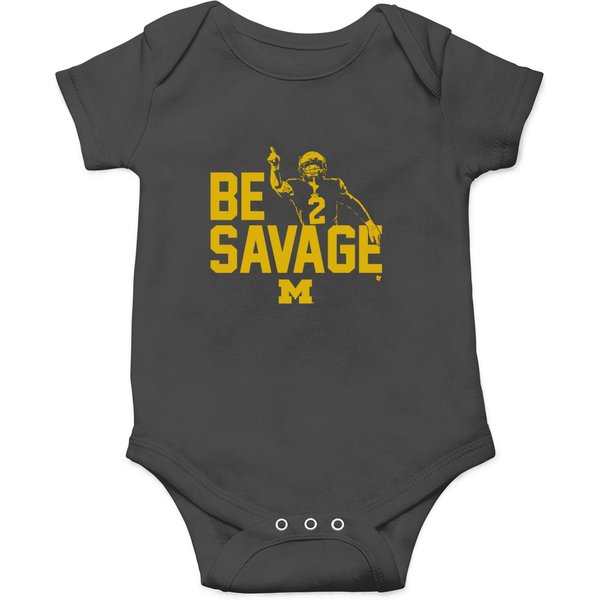 Michigan Football Blake Corum Be Savage Onesies-image