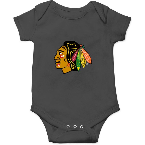 Chicago Team Blackhawks Logo Onesies-image