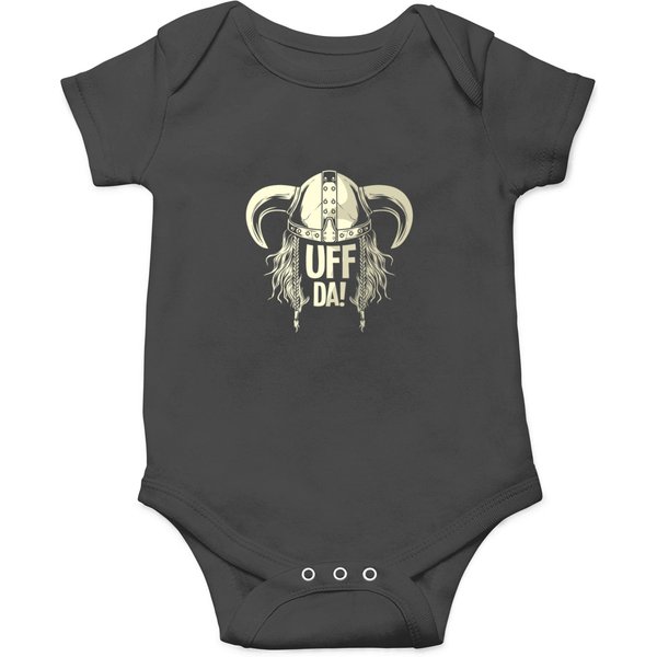 Uff Da Norwegian Quote Scandinavian Viking Helmet Onesies