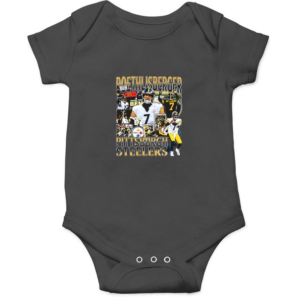 Vintage 90S Graphic Style Ben Roethlisberger Onesies, Ben Roethlisberger Vintage Onesies, American Football Gift-image