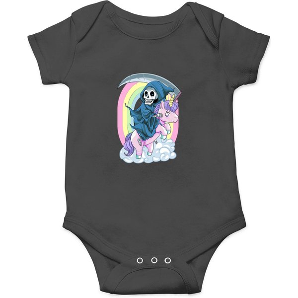 Pastel Goth Cute Creepy Unicorn Grim Reaper Anime Vaporwave Onesies