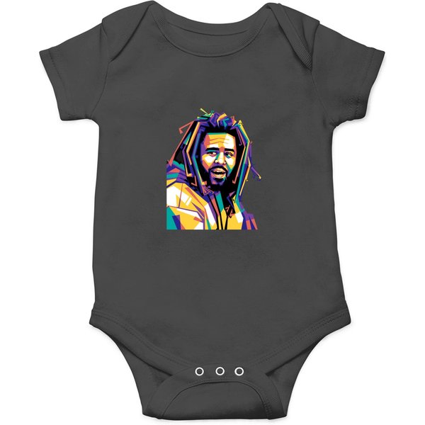 American Rapper J Cole Wpap Pop Art - Rapper - Onesies-image