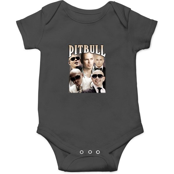 Pitbull Onesies - Vintage 90s Hip Hop Style