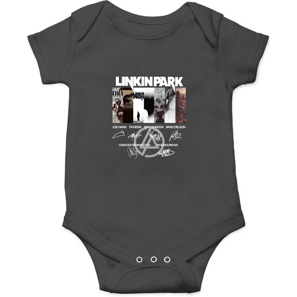 Linkin Rock Band Park Logo Rock Band Signature Onesies-image