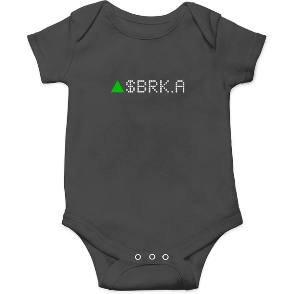 Berkshire Hathaway Inc. Class A Stock Ticker Green - White Font | Active Onesies-image