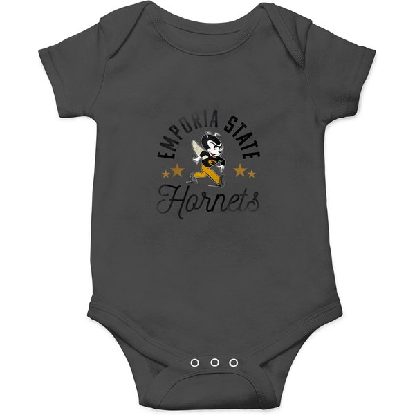 Emporia State University Esu Hornets Logo Raglan Baseball Tee Onesies-image