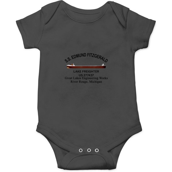Edmund Fitzgerald Gitche Gumee T Onesies-image