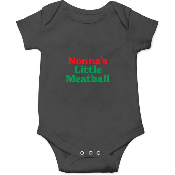 Nonna's Little Meatball Funny Italian I'm A Little Meatball T Onesies-image
