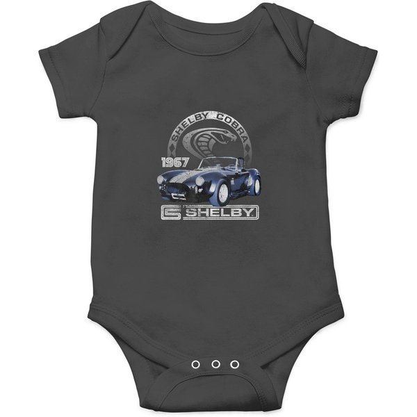 Shelby Cobra 1967 Classic Car Vintage Distressed Logo T Onesies-image