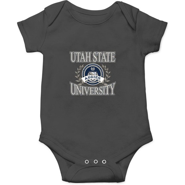 Utah State Aggies Laurels Navy Officially Licensed Sweat Onesies-image