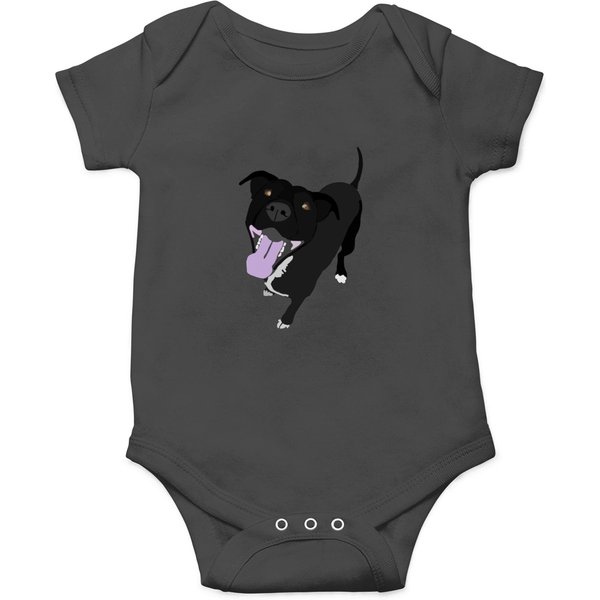 Pitbull Sticker2 Onesies