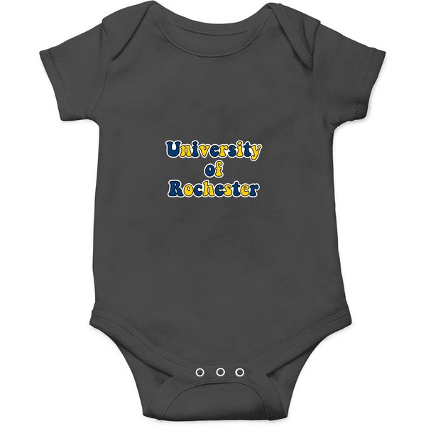 University Of Rochester Text Design Onesies-image
