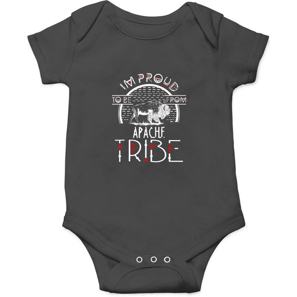 Im Proud To Be From Apache Tribe Native American T Onesies-image