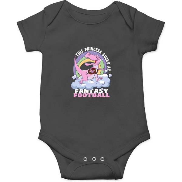 This Princess Sucks At Fantasy Football Costume Loser Trex Onesies-image