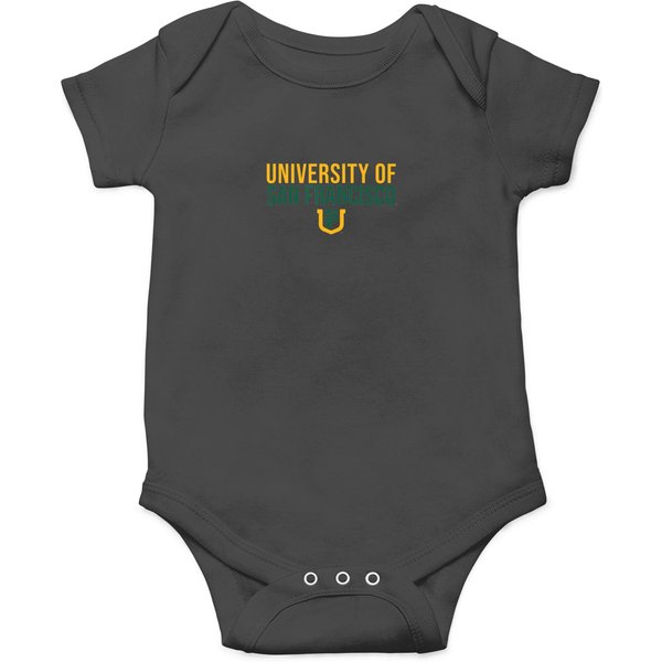 Universiy Of San Francisco Usf Dons Sacked Shir Onesies-image
