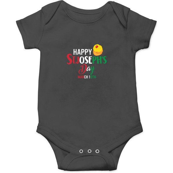 Happy St Joseph's Day Jesus Sfingi Zeppole Christ Onesies-image