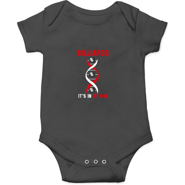 Billiards Its In My Dna Funny Fingerprint Game Player Onesies-image