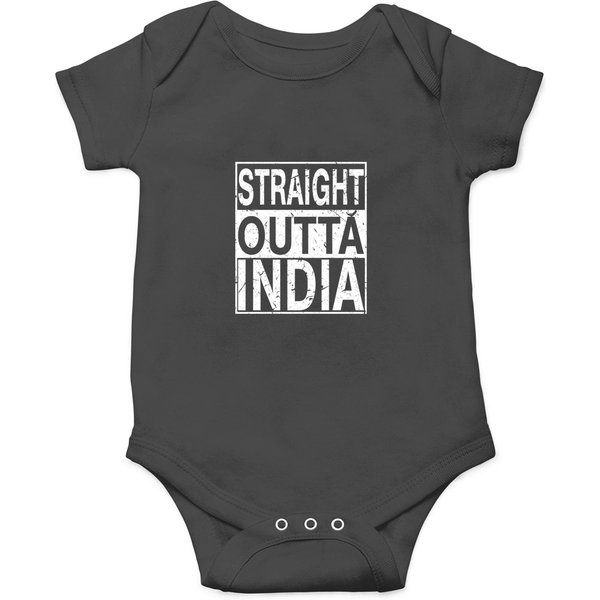 India Straight Outta India Onesies-image