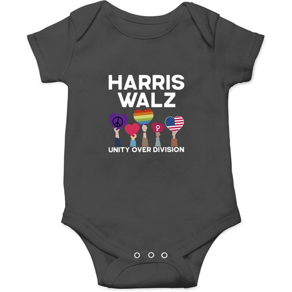 Harris Walz Onesies, Tim Walz Onesies, Unity Over Division Onesies-image